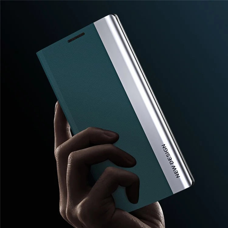 For iPhone 16 Pro Case Anti-Drop Leather Phone Cover with Stand