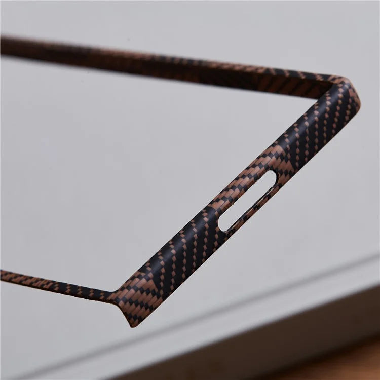 For Samsung Galaxy Z Fold6 5G Case Chessboard Pattern Aramid Fiber Phone Cover Compatible with MagSafe