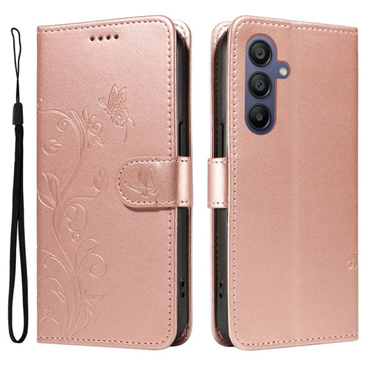 For Samsung Galaxy A16 5G Case Flower Pattern PU Leather Wallet Phone Cover