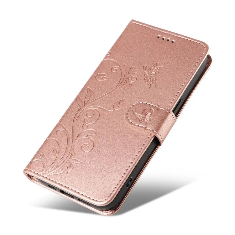 For Samsung Galaxy A16 5G Case Flower Pattern PU Leather Wallet Phone Cover