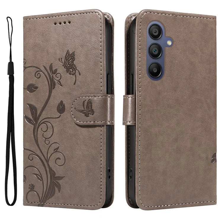 For Samsung Galaxy A16 5G Case Flower Pattern PU Leather Wallet Phone Cover