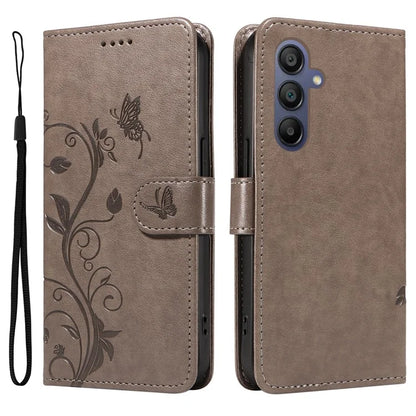 For Samsung Galaxy A16 5G Case Flower Pattern PU Leather Wallet Phone Cover