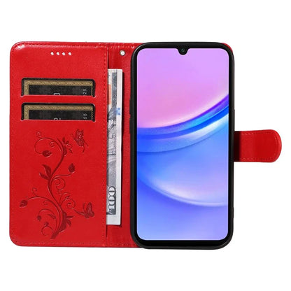 For Samsung Galaxy A16 5G Case Flower Pattern PU Leather Wallet Phone Cover