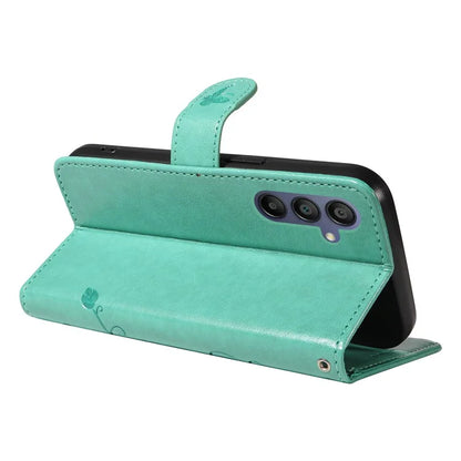 For Samsung Galaxy A16 5G Case Flower Pattern PU Leather Wallet Phone Cover
