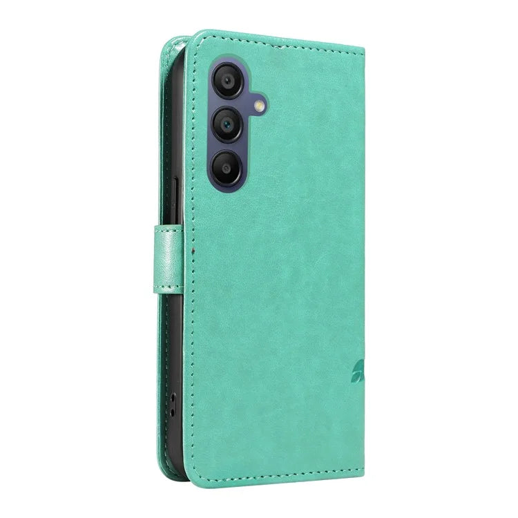 For Samsung Galaxy A16 5G Case Flower Pattern PU Leather Wallet Phone Cover
