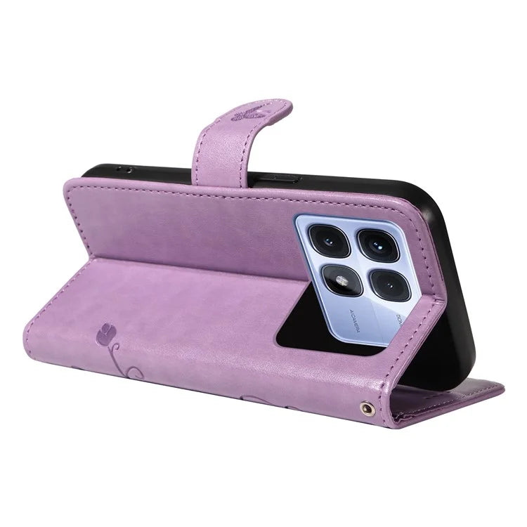 For Xiaomi Redmi K70 Ultra Case Flower Pattern PU Leather Wallet Phone Cover