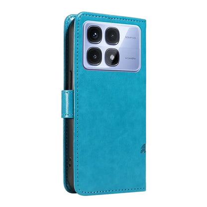 For Xiaomi Redmi K70 Ultra Case Flower Pattern PU Leather Wallet Phone Cover