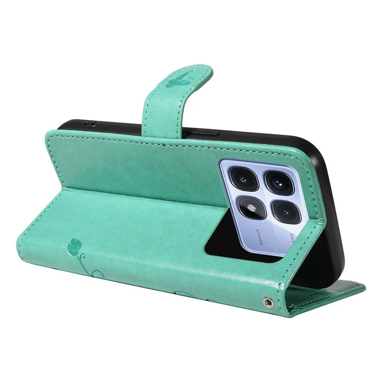 For Xiaomi Redmi K70 Ultra Case Flower Pattern PU Leather Wallet Phone Cover