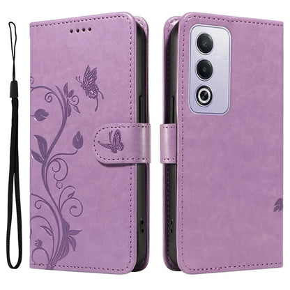 For Oppo A3 Pro (Global) 5G Case Flower Pattern PU Leather Wallet Phone Cover