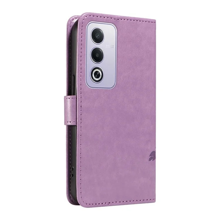 For Oppo A3 Pro (Global) 5G Case Flower Pattern PU Leather Wallet Phone Cover