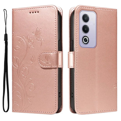 For Oppo A3 Pro (Global) 5G Case Flower Pattern PU Leather Wallet Phone Cover