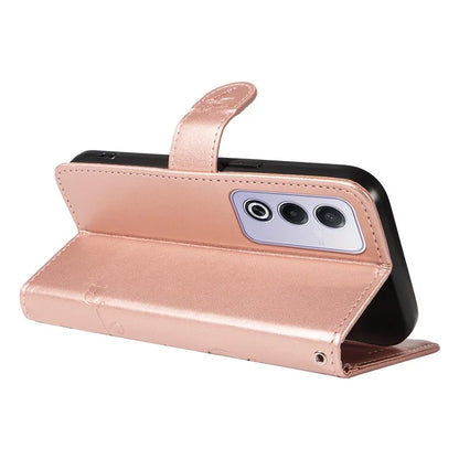 For Oppo A3 Pro (Global) 5G Case Flower Pattern PU Leather Wallet Phone Cover