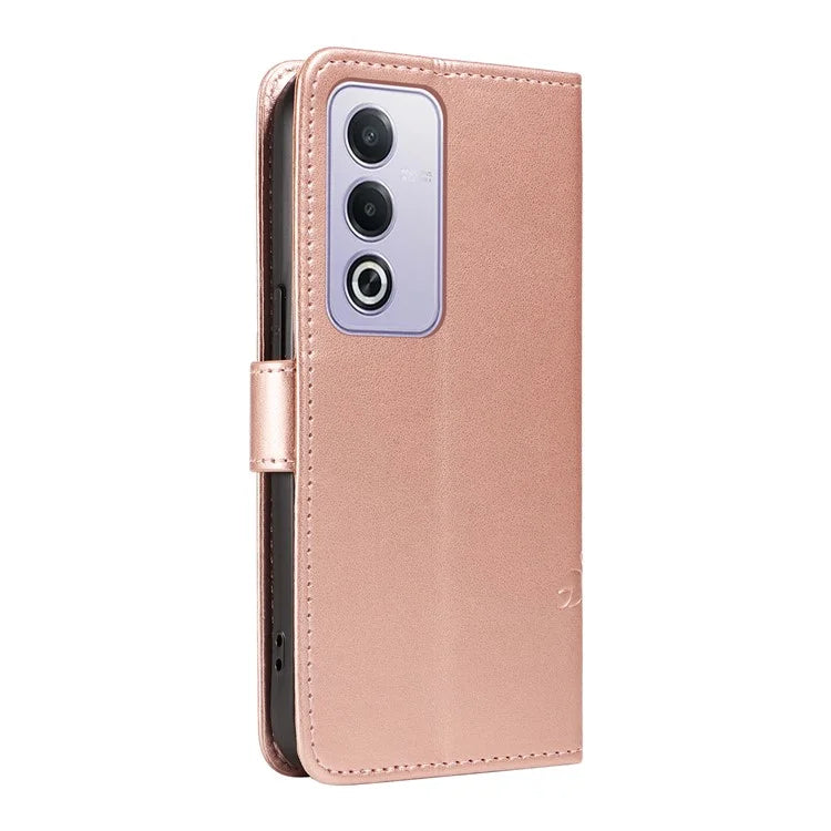 For Oppo A3 Pro (Global) 5G Case Flower Pattern PU Leather Wallet Phone Cover