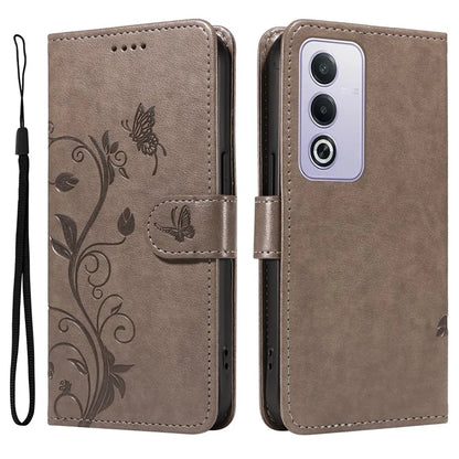 For Oppo A3 Pro (Global) 5G Case Flower Pattern PU Leather Wallet Phone Cover
