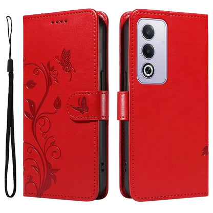 For Oppo A3 Pro (Global) 5G Case Flower Pattern PU Leather Wallet Phone Cover