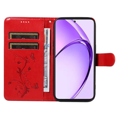 For Oppo A3 Pro (Global) 5G Case Flower Pattern PU Leather Wallet Phone Cover