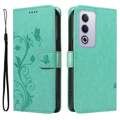 For Oppo A3 Pro (Global) 5G Case Flower Pattern PU Leather Wallet Phone Cover