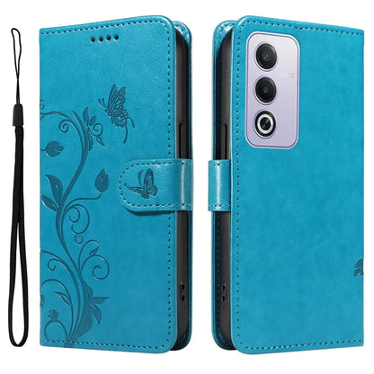 For Oppo A3 Pro (Global) 5G Case Flower Pattern PU Leather Wallet Phone Cover