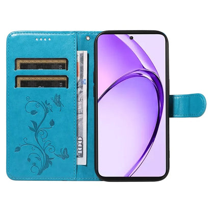 For Oppo A3 Pro (Global) 5G Case Flower Pattern PU Leather Wallet Phone Cover