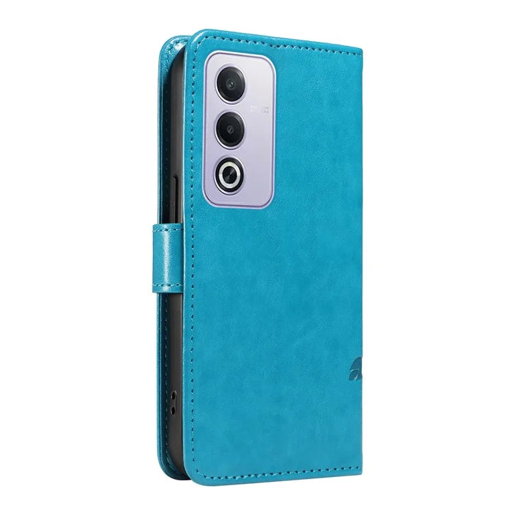 For Oppo A3 Pro (Global) 5G Case Flower Pattern PU Leather Wallet Phone Cover