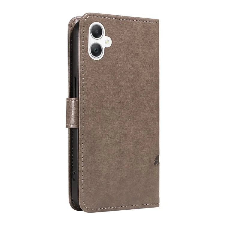 For Samsung Galaxy A06 Case Flower Pattern PU Leather Wallet Phone Cover
