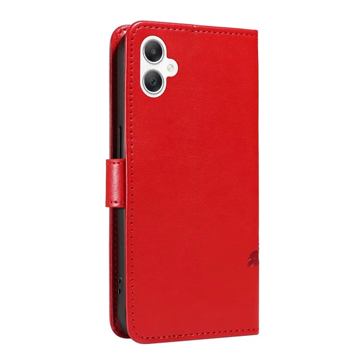 For Samsung Galaxy A06 Case Flower Pattern PU Leather Wallet Phone Cover