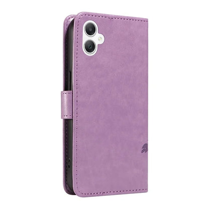 For Samsung Galaxy A06 Case Flower Pattern PU Leather Wallet Phone Cover
