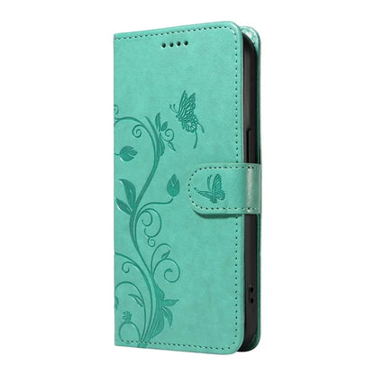 For Samsung Galaxy A06 Case Flower Pattern PU Leather Wallet Phone Cover