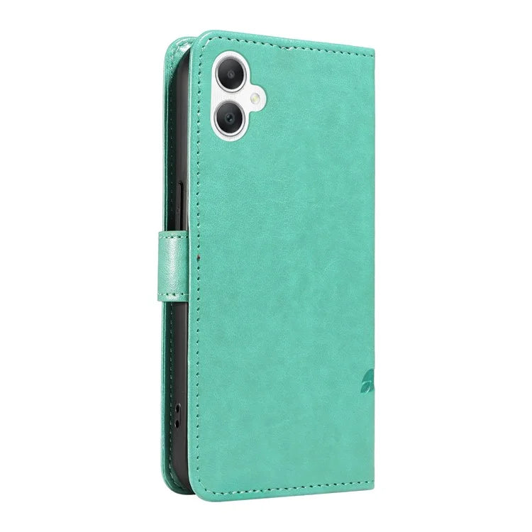 For Samsung Galaxy A06 Case Flower Pattern PU Leather Wallet Phone Cover