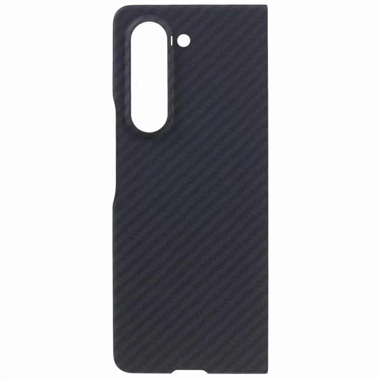 For Samsung Galaxy Z Fold6 5G Case 1500D Coarse Texture Sturdy Aramid Fiber Phone Cover - Black