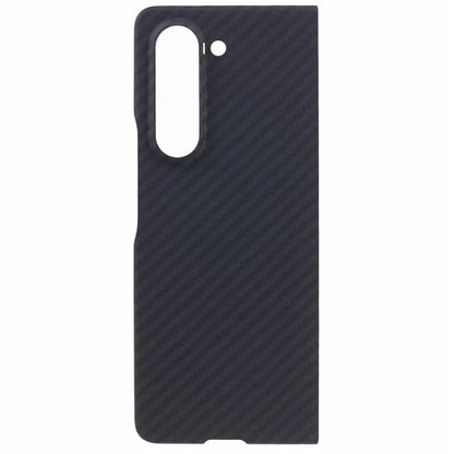 For Samsung Galaxy Z Fold6 5G Case 1500D Coarse Texture Sturdy Aramid Fiber Phone Cover - Black