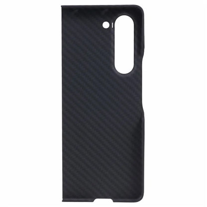 For Samsung Galaxy Z Fold6 5G Case 1500D Coarse Texture Sturdy Aramid Fiber Phone Cover - Black