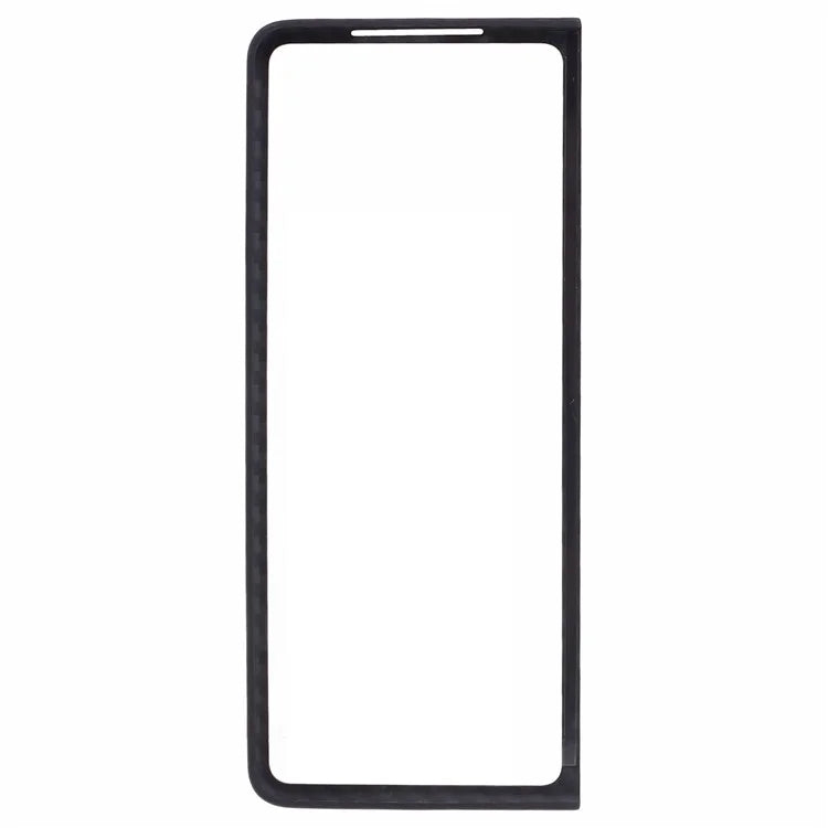 For Samsung Galaxy Z Fold6 5G Case 1500D Coarse Texture Sturdy Aramid Fiber Phone Cover - Black