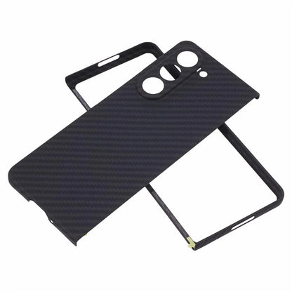 For Samsung Galaxy Z Fold6 5G Case 1500D Coarse Texture Aramid Fiber Phone Cover Precision Cut-Out - Black