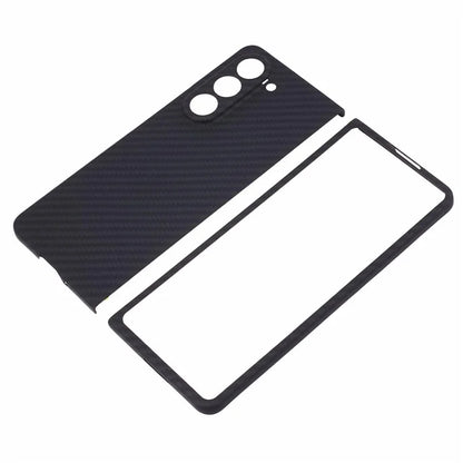 For Samsung Galaxy Z Fold6 5G Case 1500D Coarse Texture Aramid Fiber Phone Cover Precision Cut-Out - Black