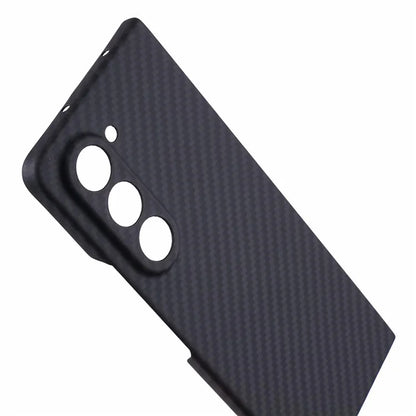 For Samsung Galaxy Z Fold6 5G Case 1500D Coarse Texture Aramid Fiber Phone Cover Precision Cut-Out - Black