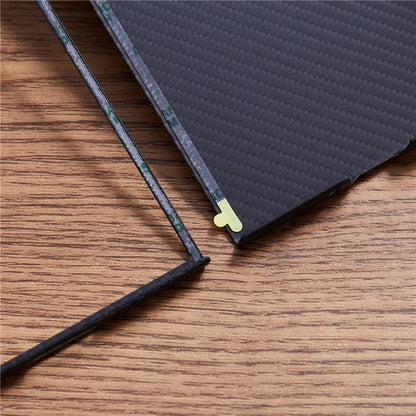 For Samsung Galaxy Z Fold6 5G Case 600D Fine Texture Aramid Fiber Phone Cover Precision Cut-Out - Black