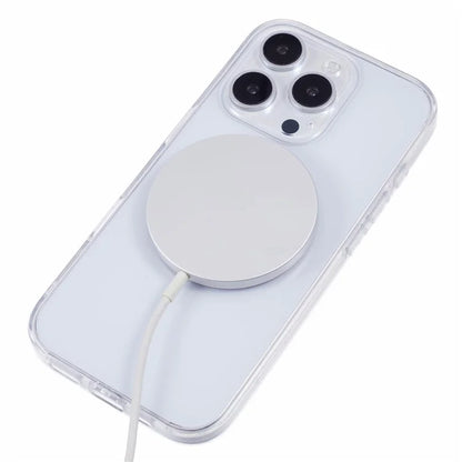 For iPhone 16 Pro Max Case Compatible with MagSafe TPU+Acrylic Shockproof Phone Cover Rhinestone Decor