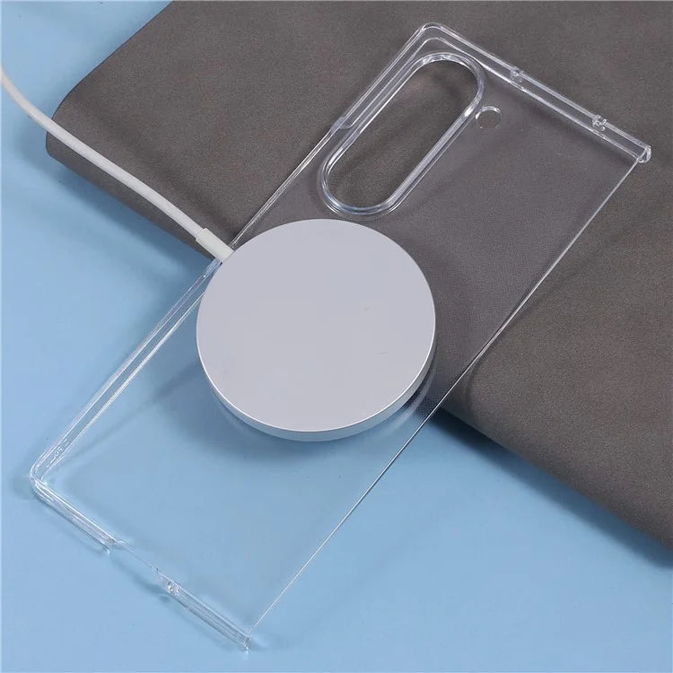 For Samsung Galaxy Z Fold6 5G Magnetic Case Shockproof PC Phone Cover Rhinestone Decor