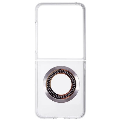 For Motorola Razr 50 Ultra 5G Magnetic Case Shockproof PC Phone Cover Rhinestone Decor