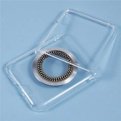 For Motorola Razr 50 Ultra 5G Magnetic Case Shockproof PC Phone Cover Rhinestone Decor