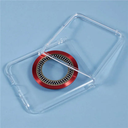 For Motorola Razr 50 Ultra 5G Magnetic Case Shockproof PC Phone Cover Rhinestone Decor