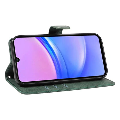 For Samsung Galaxy A16 5G Case Stand Wallet Leather Phone Cover Curved Line Wrist Strap