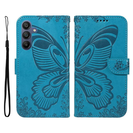 For Samsung Galaxy A16 5G Case Butterfly Pattern Leather Wallet Flip Phone Cover