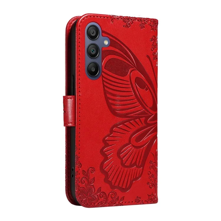 For Samsung Galaxy A16 5G Case Butterfly Pattern Leather Wallet Flip Phone Cover
