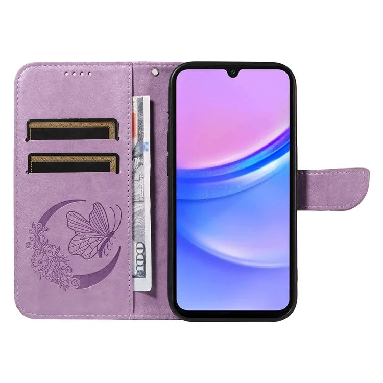 For Samsung Galaxy A16 5G Case Butterfly Pattern Leather Wallet Flip Phone Cover