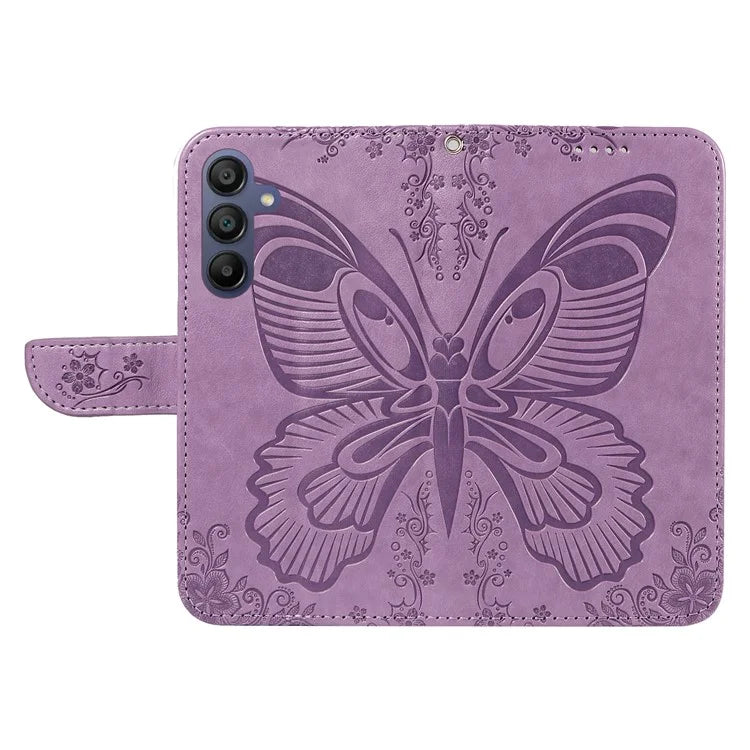 For Samsung Galaxy A16 5G Case Butterfly Pattern Leather Wallet Flip Phone Cover