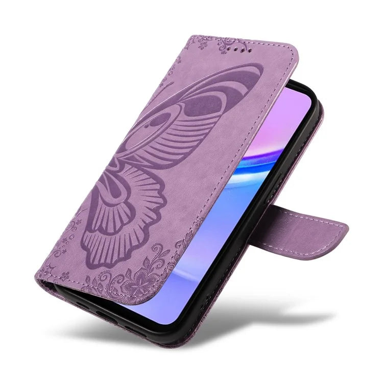 For Samsung Galaxy A16 5G Case Butterfly Pattern Leather Wallet Flip Phone Cover