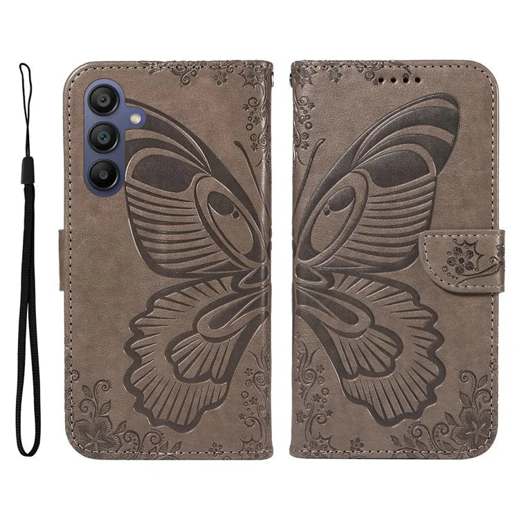 For Samsung Galaxy A16 5G Case Butterfly Pattern Leather Wallet Flip Phone Cover