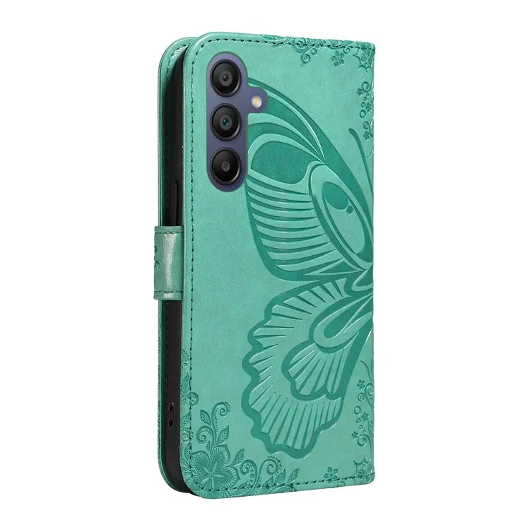 For Samsung Galaxy A16 5G Case Butterfly Pattern Leather Wallet Flip Phone Cover